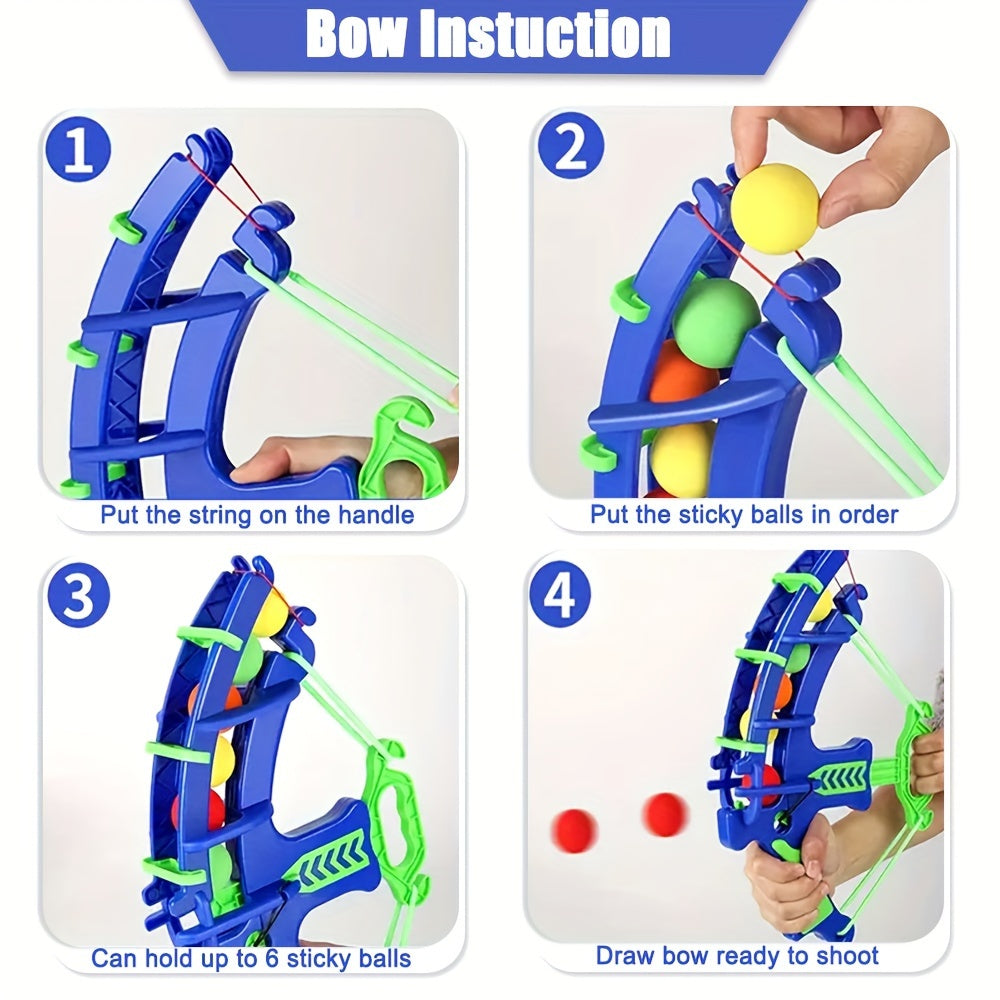 Zachte Schuim Ballen Kinderboog Set - Competitief Intellectueel Schietspel, Veilig en Leuk, Hand-Oog Coördinatie Oefening - Plastic Constructie - Perfect Cadeau voor Kerst, Halloween, Dankzegging, Verjaardag - Voor Jongens & Meisjes