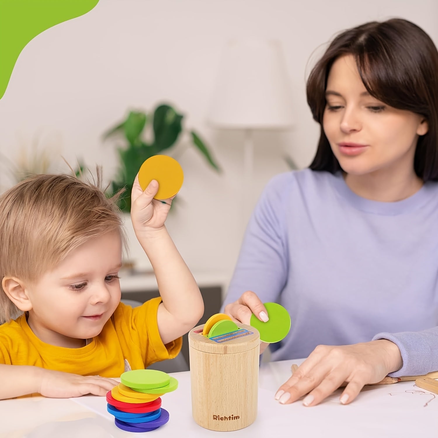 Houten Stapelspeelgoed | Educatief Sensory Spel voor Baby’s (1-3 Jaar)