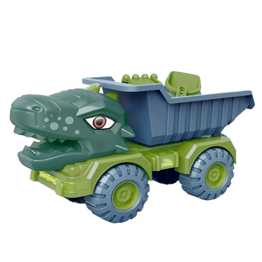 Dinosaurus Graafmachine Speelset | 26.4cm Groot Bouwvoertuig van ABS | Handmatig Speelgoed met Duwfunctie | Ideaal Cadeau voor Jongens