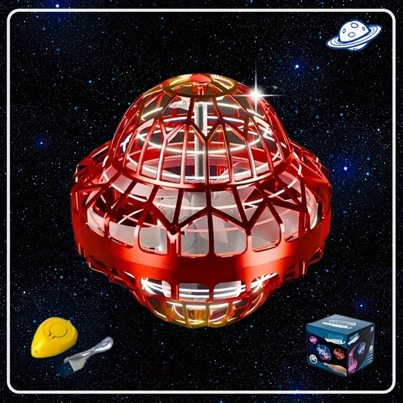 UFO Boomerang Flying Ball met LED Licht – Handgestuurde Zweefbal voor Kinderen | Indoor & Outdoor Magisch Speelgoed vanaf 6 Jaar, Draaien, Terugkomen & Zweven