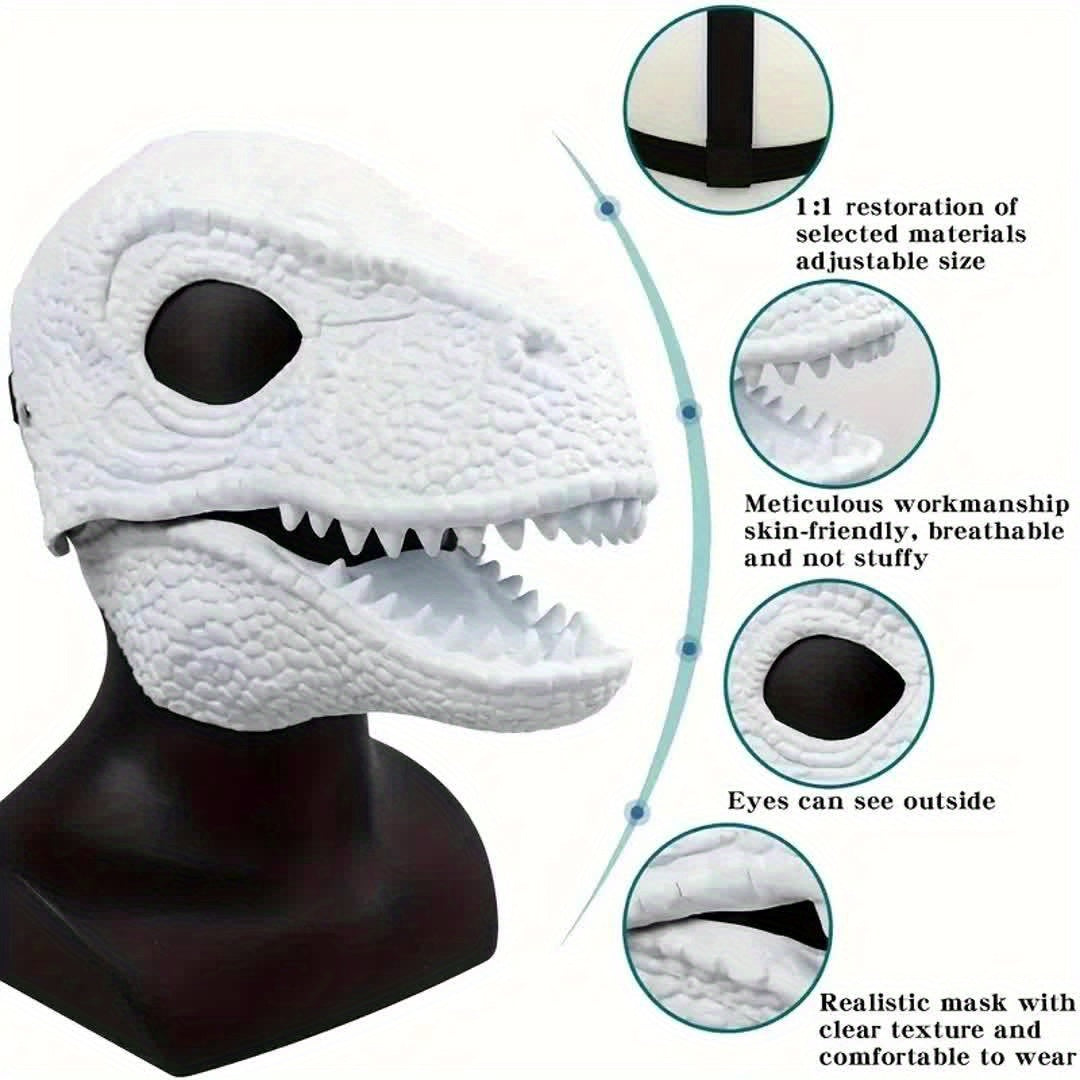Halloween Dinosaurus Mondmasker – Realistisch Verkledingsmasker voor Feest en Cosplay
