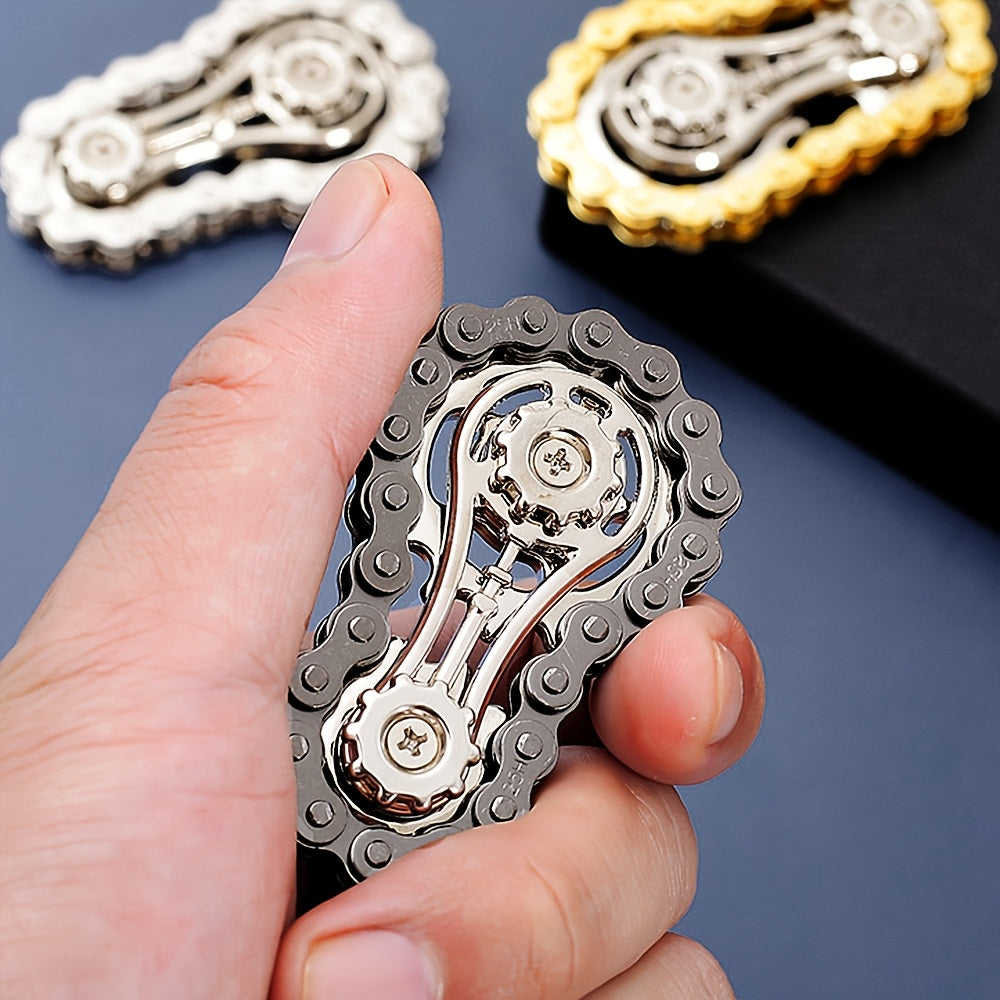 Fidget Spinner met fietskettingontwerp – Ontspan met stijl en precisie