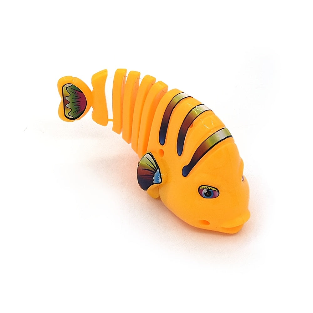 Wind-Up Vissen Speeltje | 360° Swingende Cartoon Vis voor Katten | Duurzaam & Kleurrijk Speelgoed Zonder Batterijen