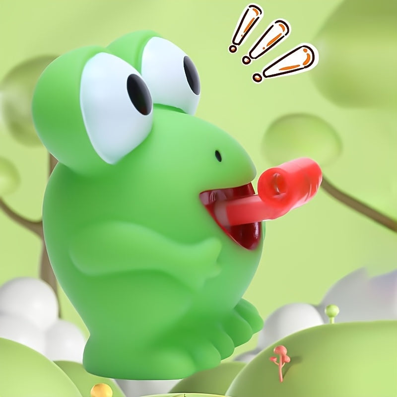 Kikker & Dino Pop-Tong Set | Veilig rubber, interactief kinderspel (3-6 jaar)