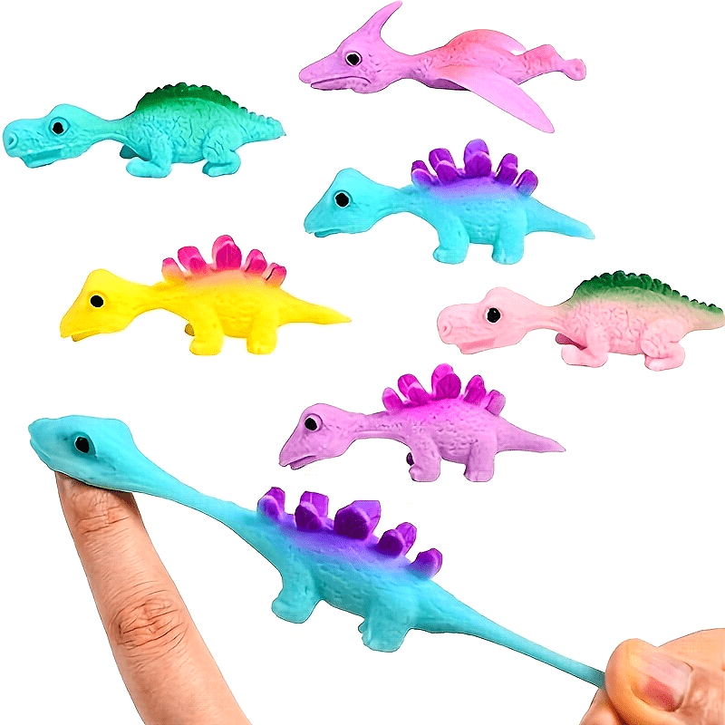 20x Slingerschiet Dinosaurus Vingerspeelgoed | Rubberen Dinos | Klasseprijzen, Prank Speelgoed, Feestcadeau