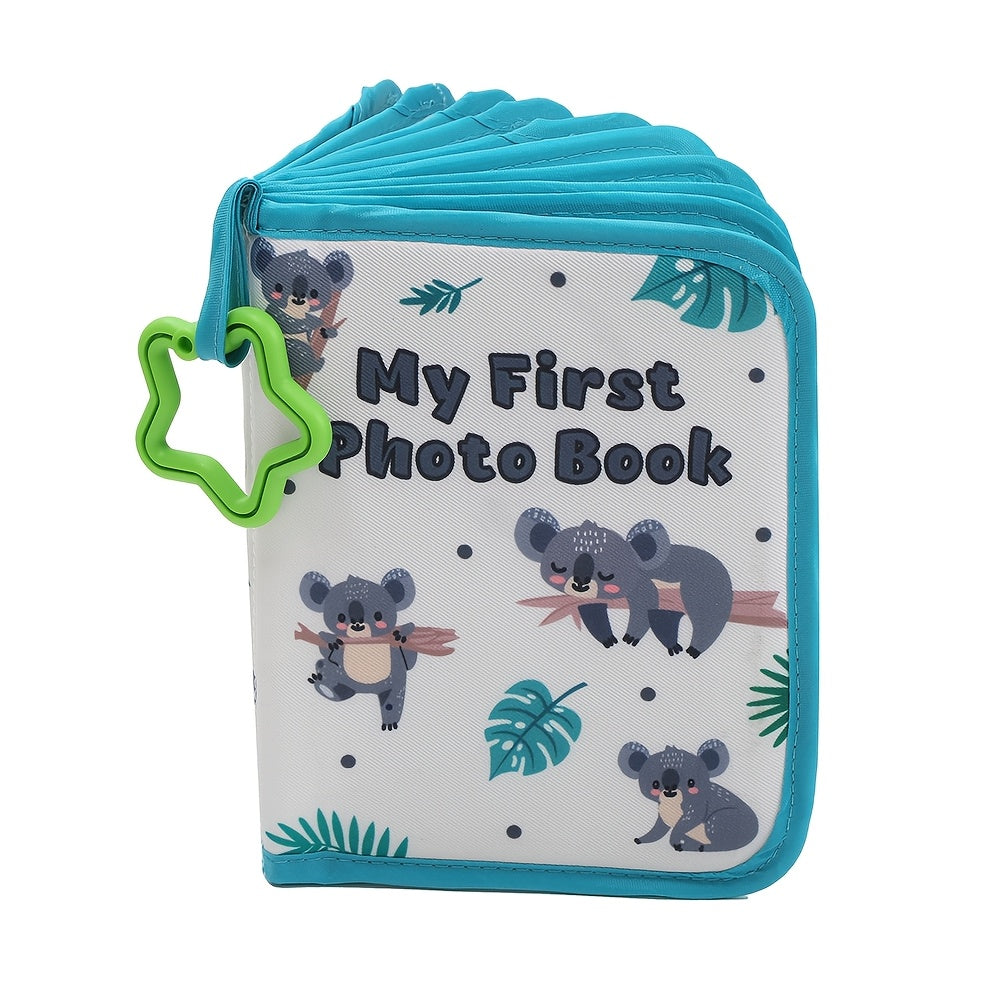 Zacht Baby Fotoalbum met Giraf Thema voor Jongens en Meisjes - Herinneringsboek voor de Eerste Foto's van Pasgeboren Kinderen - Perfect als Kraamcadeau