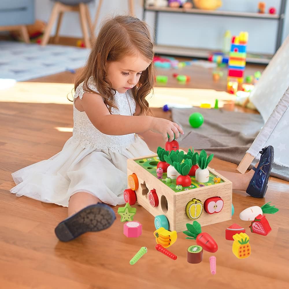 Montessori Houten Speelgoed voor Peuters | Vormensorteer Speelgoed voor Kinderen van 1-3 Jaar