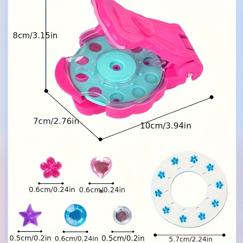 Hair Jewels Stamper Set | DIY Glittersieraad Tool | Glamour Styling voor Meisjes Cadeau