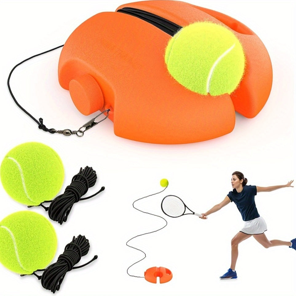 Tennis Trainingsset | Inclusief 2 Stuiterballen & Oefentouw | Perfect Voor Beginners om Tennisvaardigheden te Verbeteren