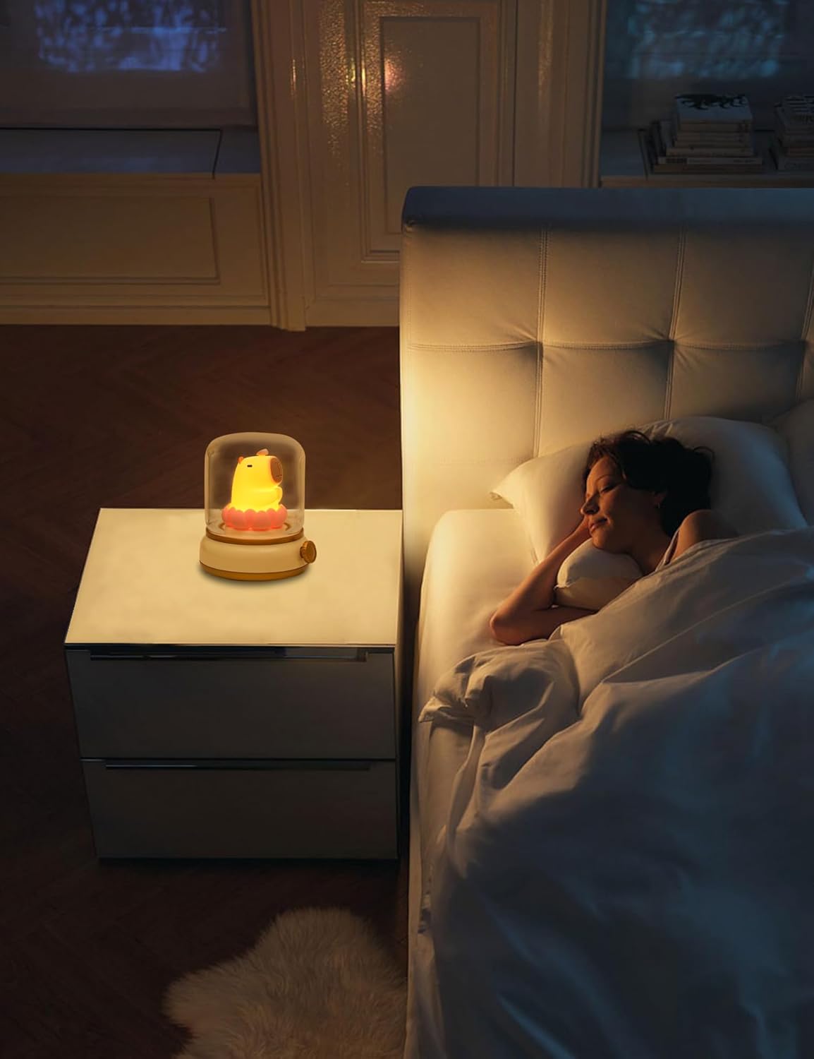 Schattige spook kampvuur lamp | Oplaadbaar nachtlampje voor kinderen