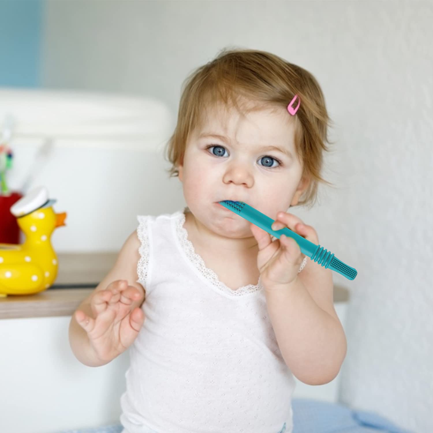 Holle Bijtspeelgoedset voor Baby's 6 siliconen bijtringen (3-12 maanden), BPA-vrij, geschikt voor vriezer en vaatwasser | Veilig, duurzaam en eenvoudig schoon te maken