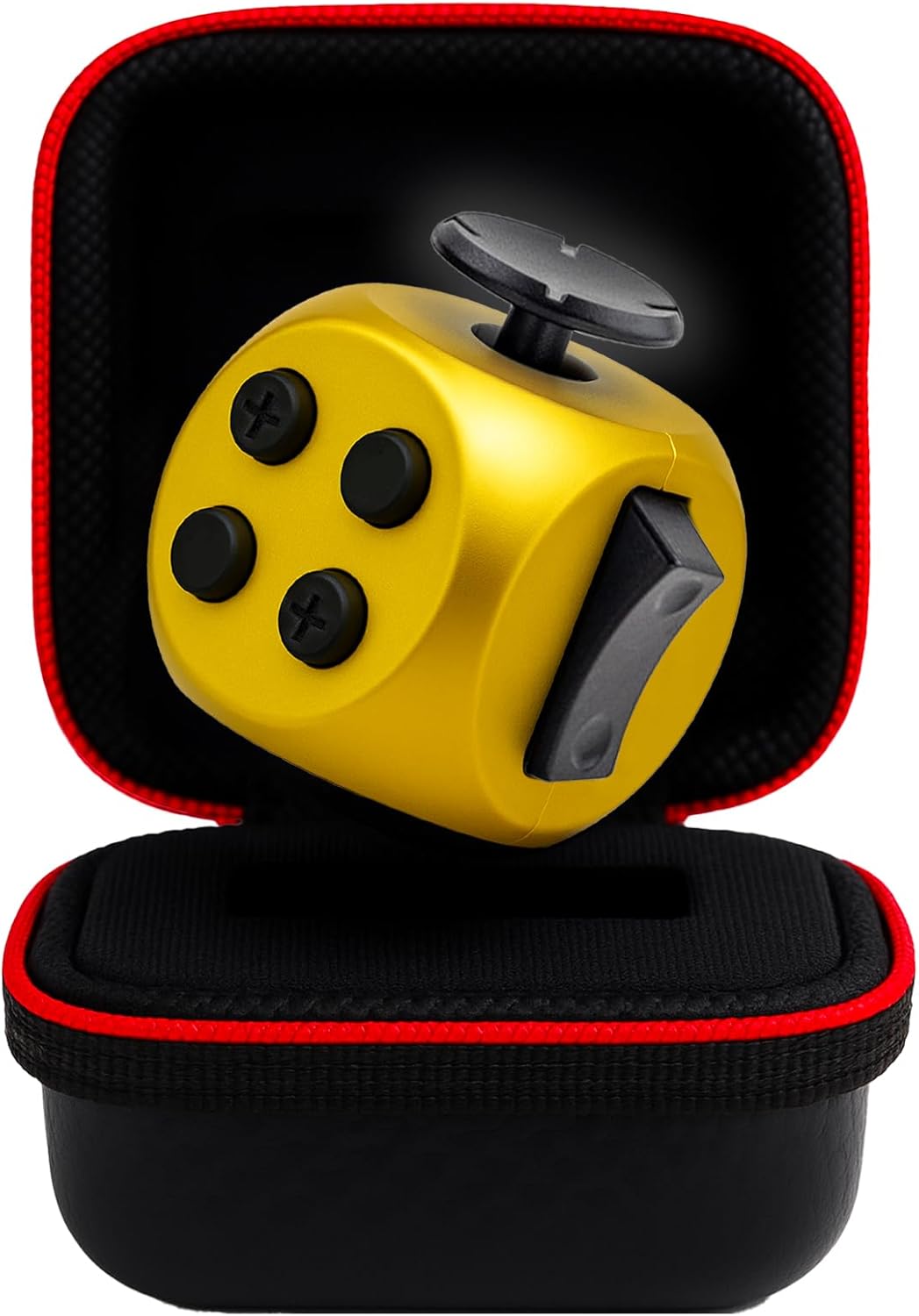 Fube Fidget Cube – 6-zijdige Anti-Stress Kubus met Etui, Kinderen & Volwassenen