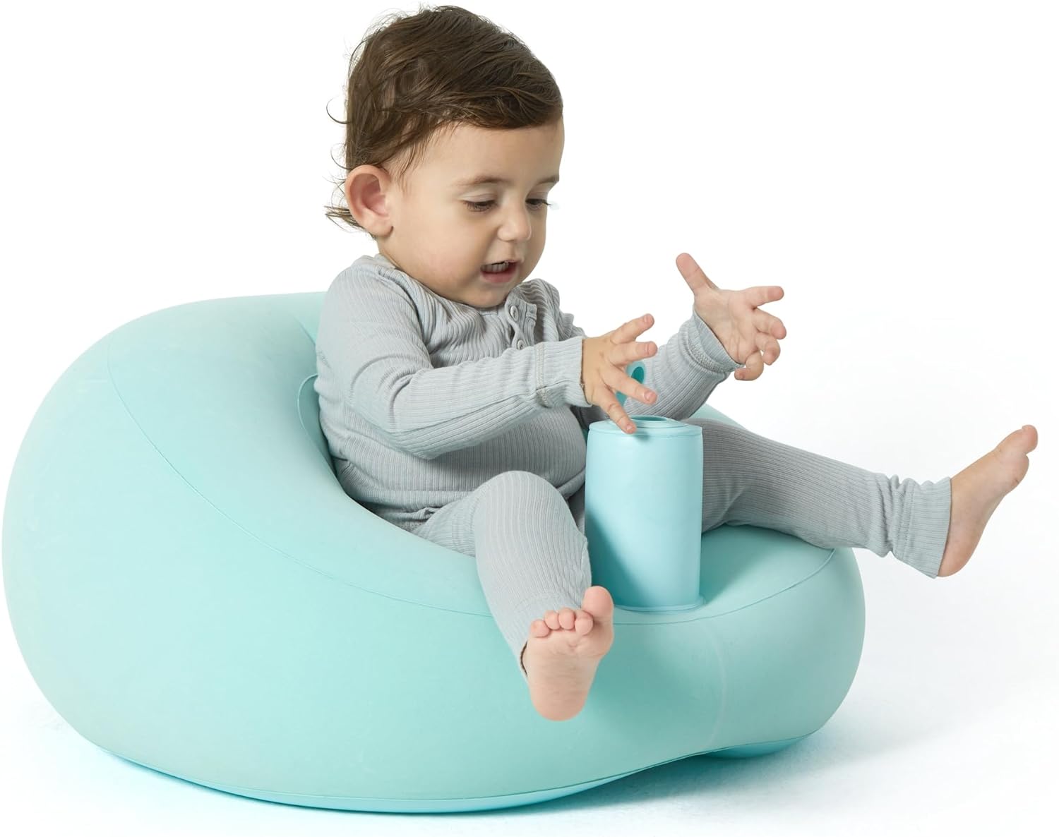 Opblaasbare Baby Zitstoel | Baby Sofa met Ingebouwde Luchtpomp Ideaal Baby Cadeau 3-36 Maanden