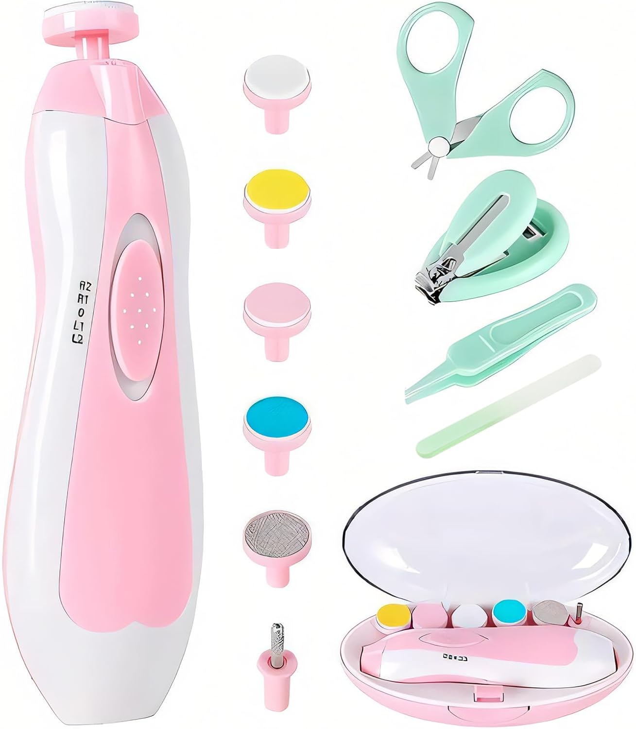 Elektrische baby nageltrimmer | 6-in-1 nagelvijl & manicure set voor baby en volwassenen