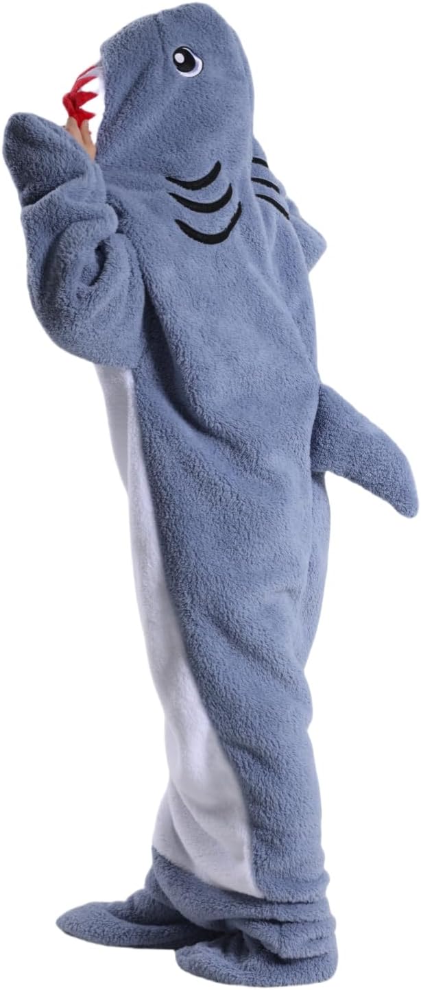 Haai hoodie volwassenen & kinderen | Cosplay kostuum & warme deken