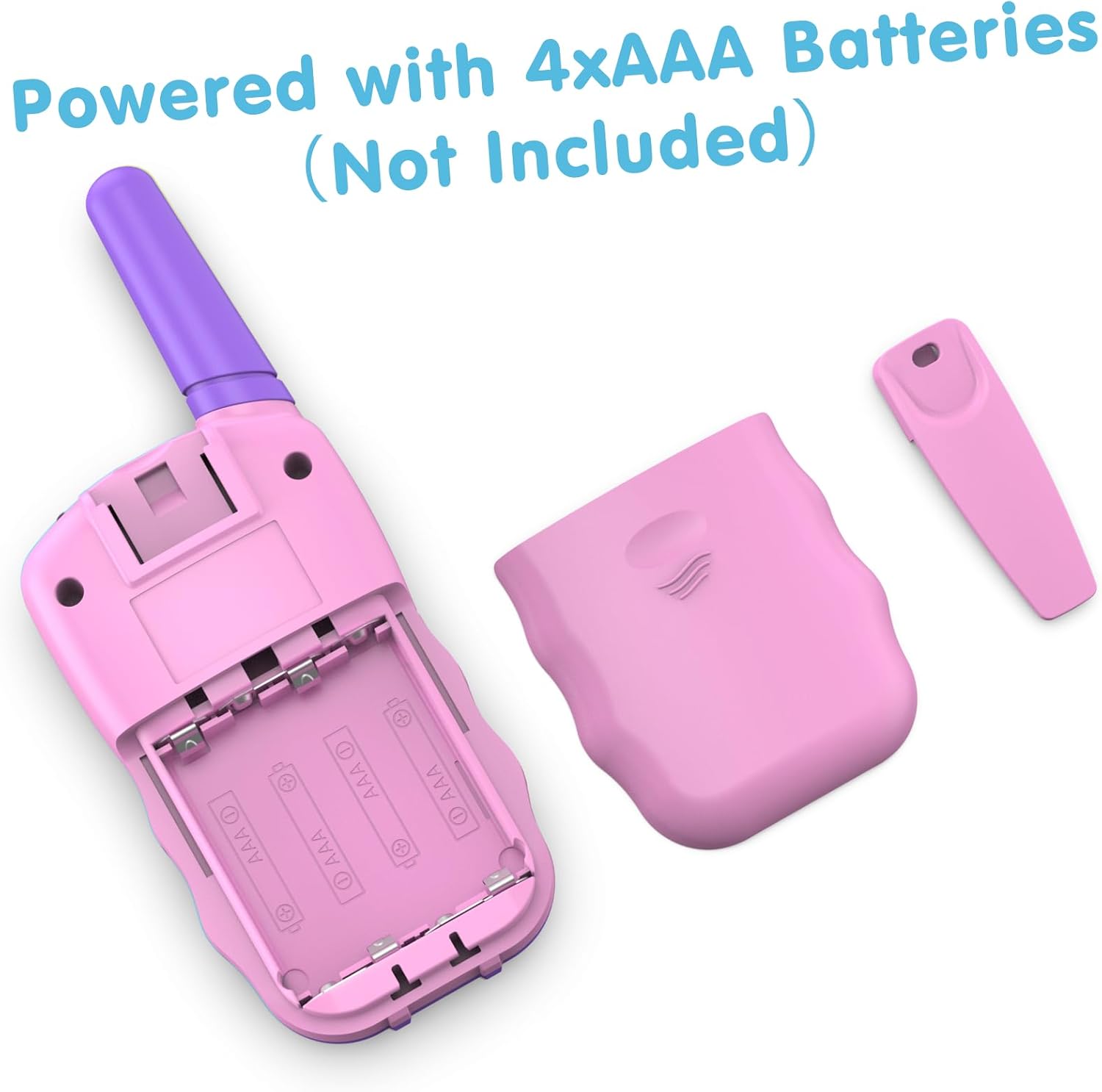 Walkie Talkies Kinderen | 22 Kanalen & LCD Zaklamp | 2-Way Radio Speelgoed 3-12 Jaar, Bereik 3 km