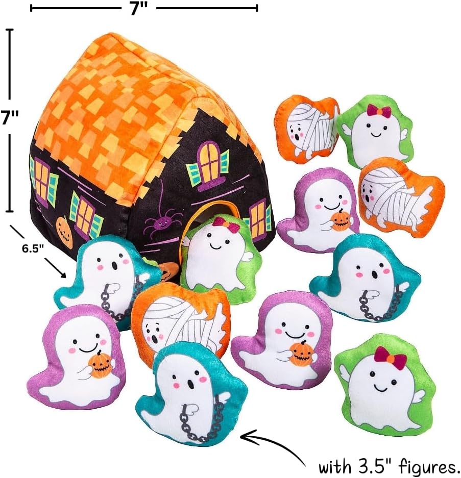 Griezelig spookhuis knuffel set | 13-delig Halloween plezier
