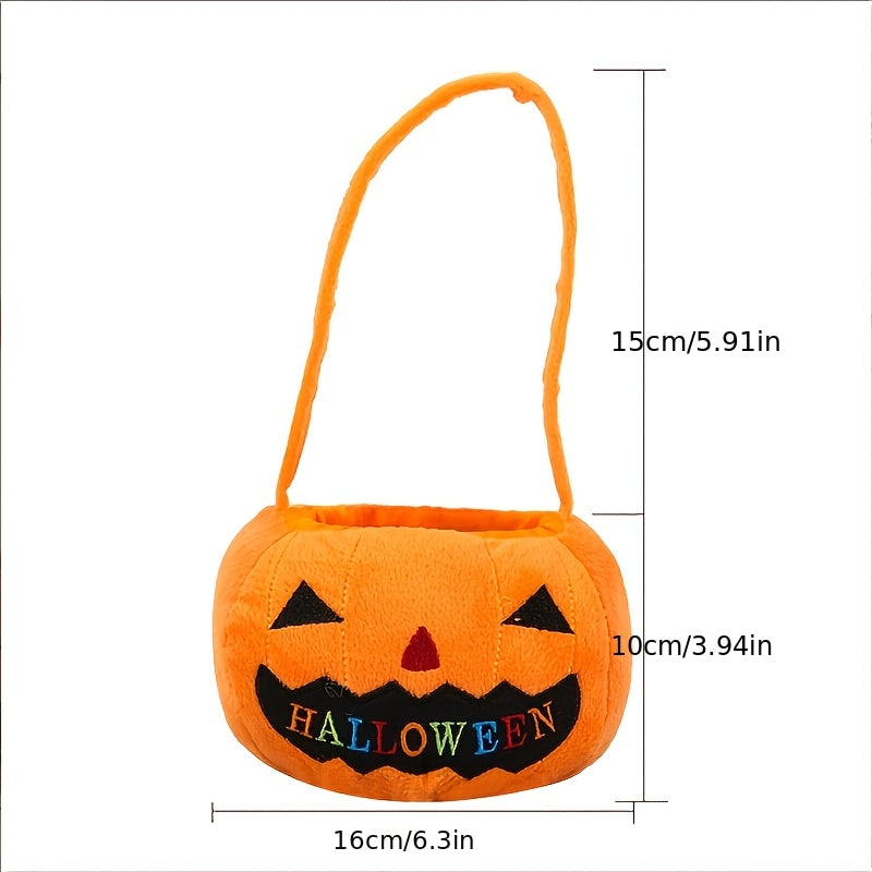 Halloween mandje met naam - gepersonaliseerde pompoen emmer & trick-or-treat tas | duurzaam & decoratief
