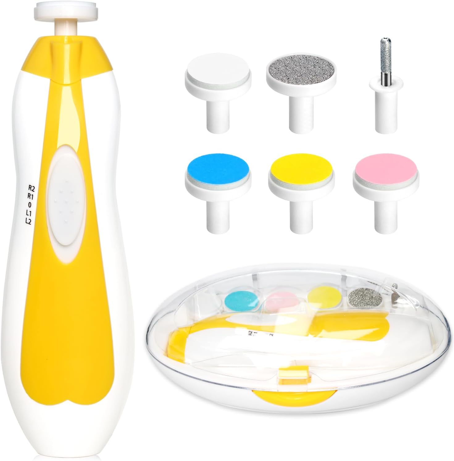 Elektrische baby nageltrimmer | 6-in-1 nagelvijl & manicure set voor baby en volwassenen