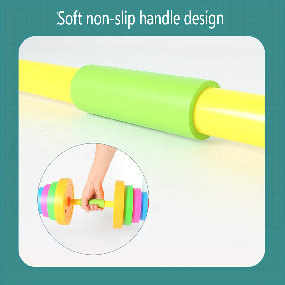 Verstelbare Speelgoed Halterset voor Kinderen - Kleurrijke Fitness Dumbbell voor Actieve Jongens en Meisjes - Educatief Cadeau om Spelenderwijs te Bewegen
