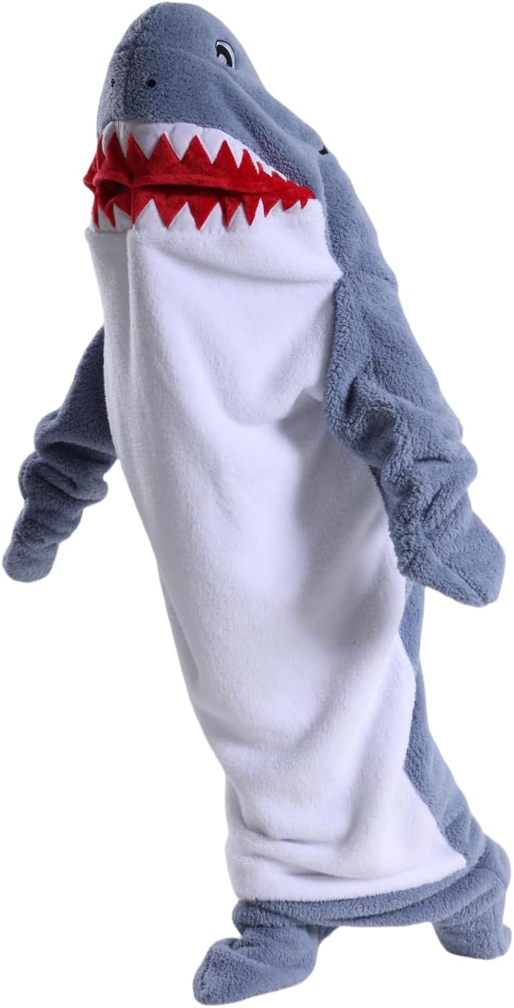 Haai hoodie volwassenen & kinderen | Cosplay kostuum & warme deken