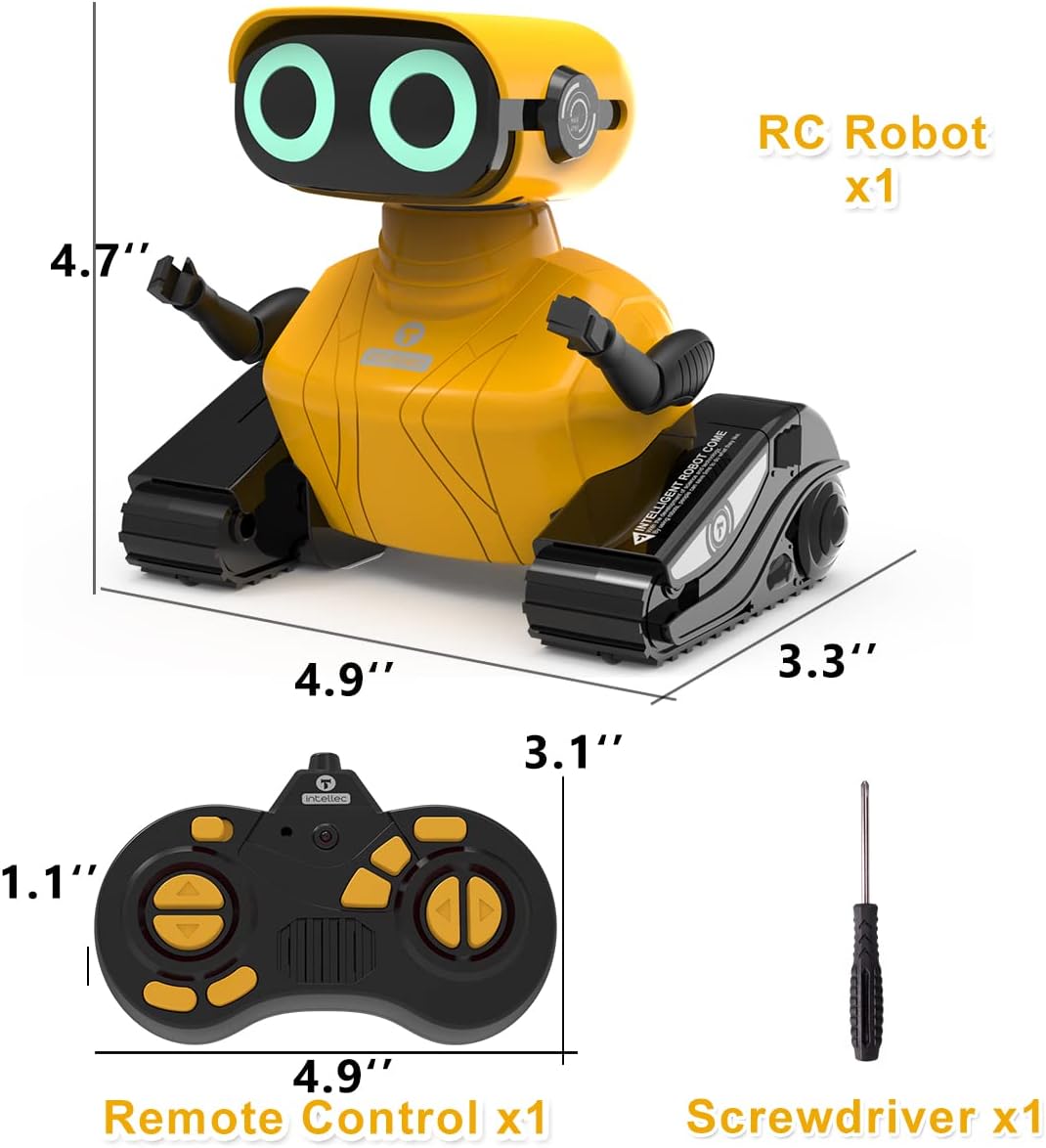 RC robot speelgoed | afstandsbediening LED ogen muziek & dans cadeau 3+ jaar