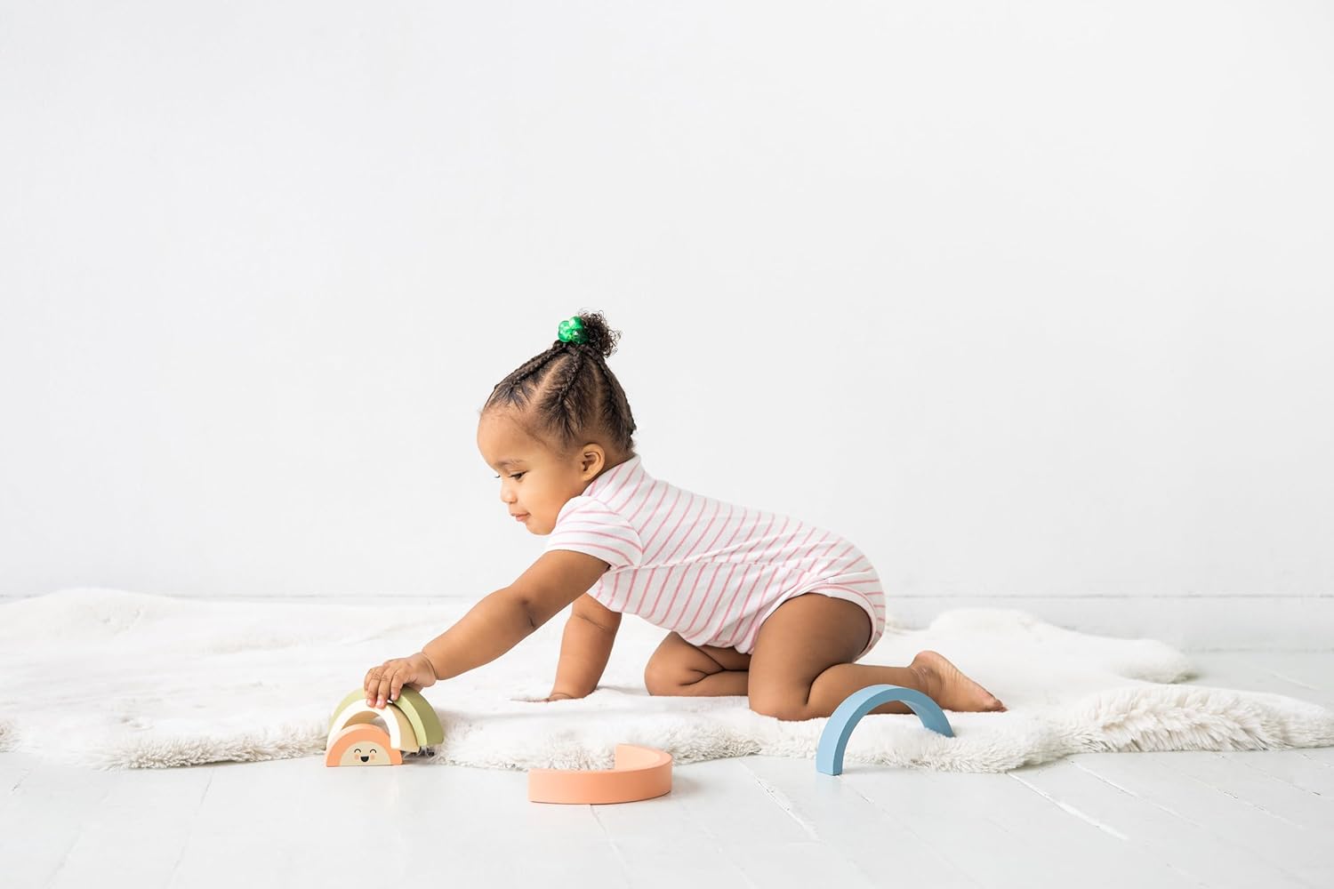 Kerst sneeuwpop stapeltoren | Houten educatief speelgoed