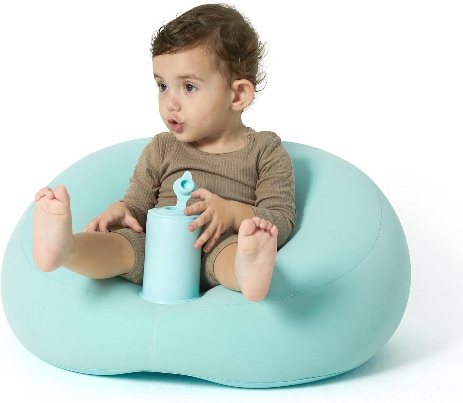 Opblaasbare Baby Zitstoel | Baby Sofa met Ingebouwde Luchtpomp Ideaal Baby Cadeau 3-36 Maanden