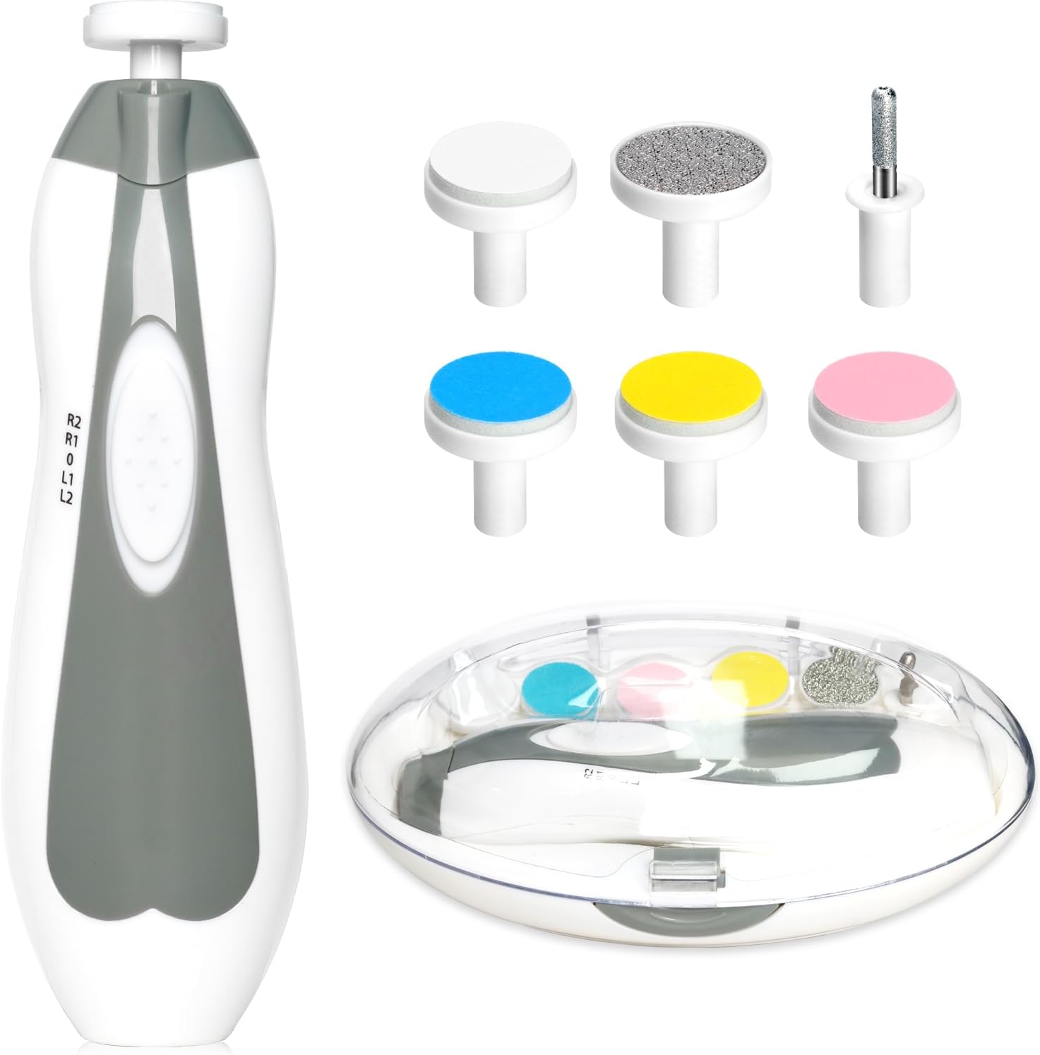 Elektrische baby nageltrimmer | 6-in-1 nagelvijl & manicure set voor baby en volwassenen