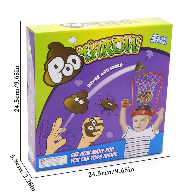 1 Frame 20 Ballen Hoepel Wedstrijd | Hoofd Top Poep | Kerst Gag Cadeau Hoepel Ballenspel | Feest & Carnavalsplezier