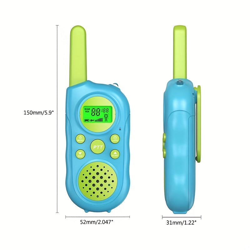 2x Kinder Walkie Talkie | Lang Bereik, Zaklampfunctie – Outdoor Speelgoed