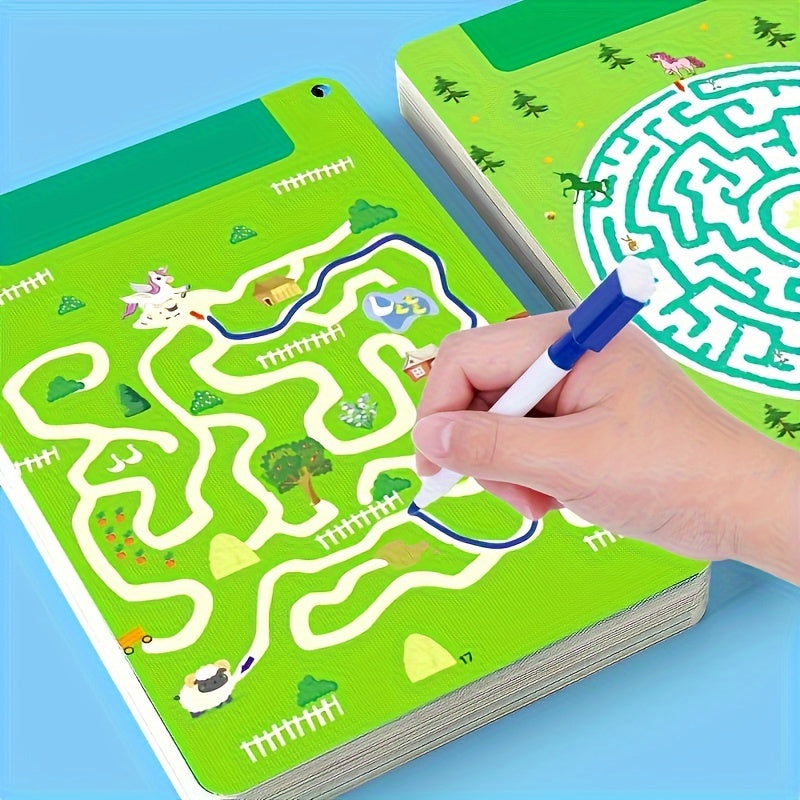 Uitdagend Doolhof Puzzelboek voor Tieners vanaf 14 Jaar - 64 Pagina's Activiteitenboek voor Jongens en Meisjes - Helpt bij Penbeheersing en Fijne Motoriek