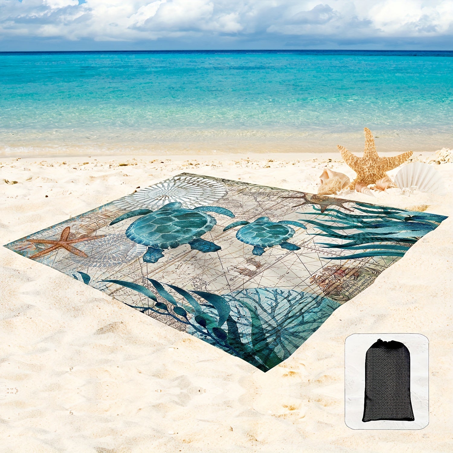 Lichtgewicht Zandbestendige Strandmat – Ideaal voor Reizen & Outdoor Avonturen