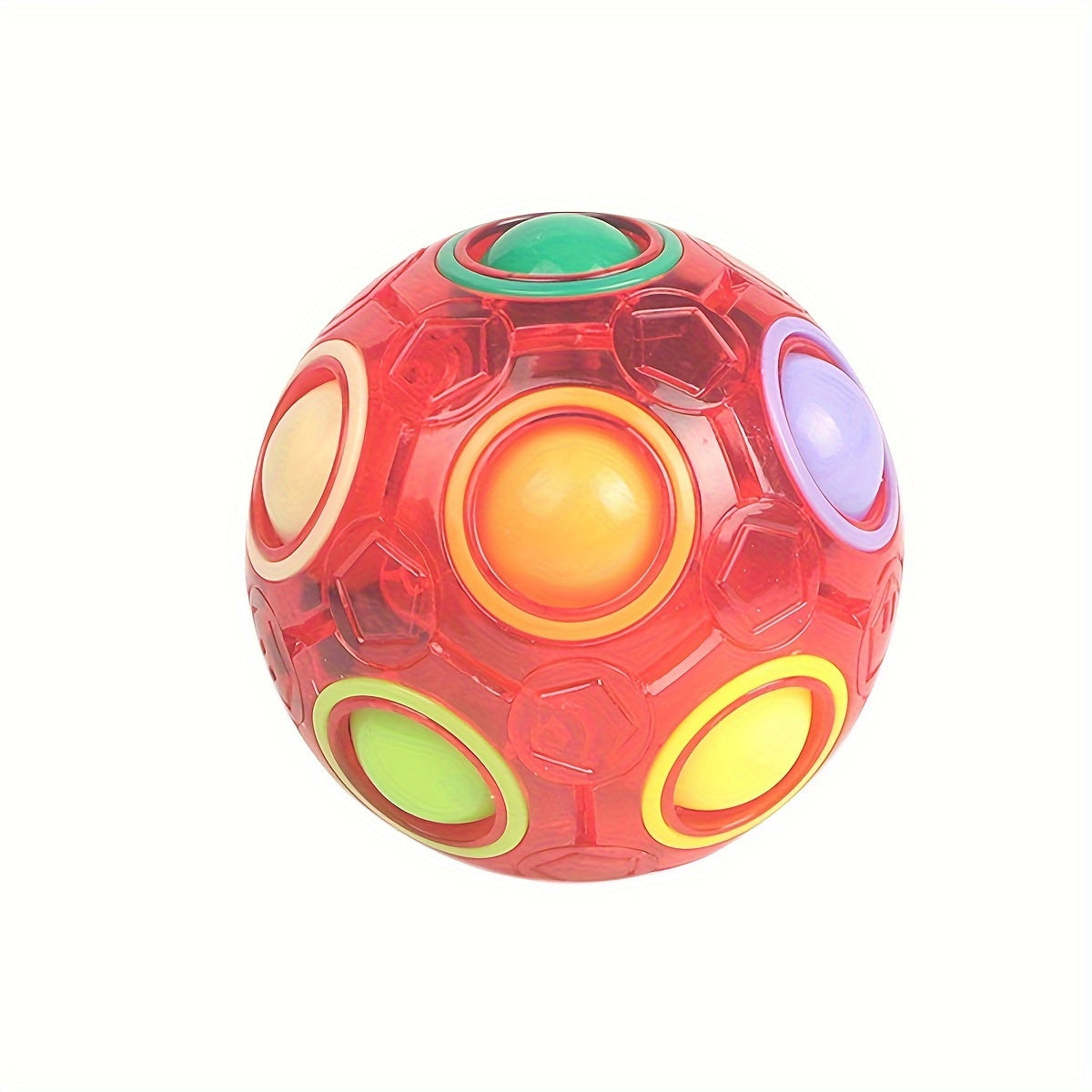 Regenboog Bouwstenen Bal | Candy-kleuren, Druk Speelgoed, Cadeau voor Kerst & Halloween