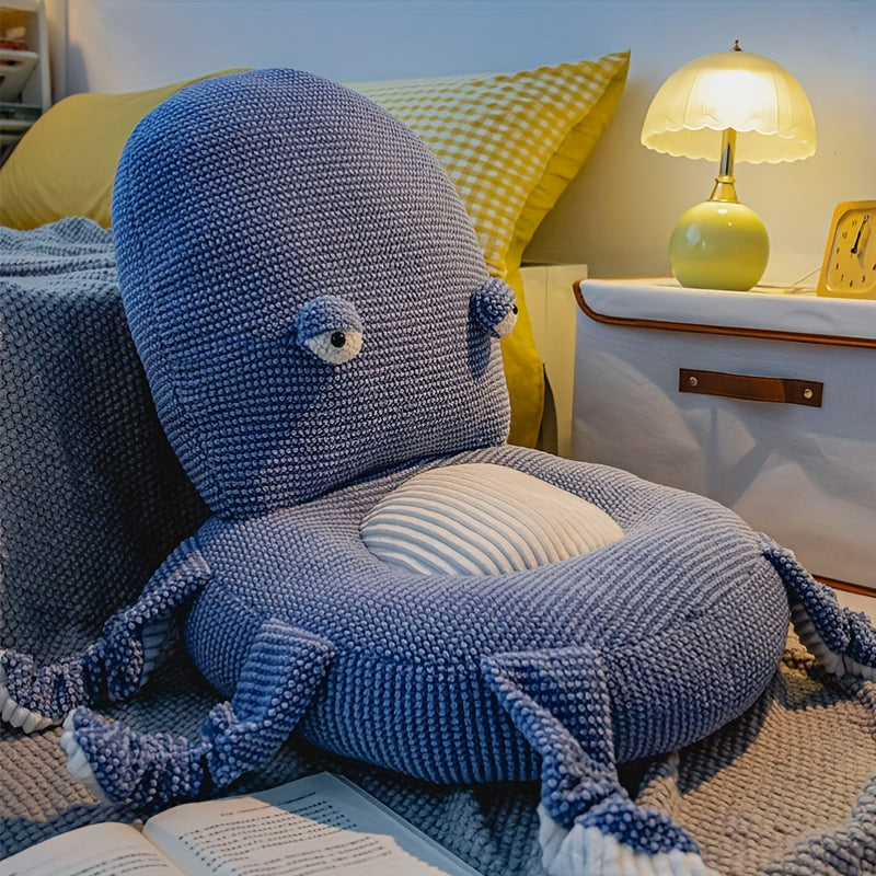 Schattig Octopus Zitkussen – Zachte Vloermat Voor Woonkamer Of Tatami