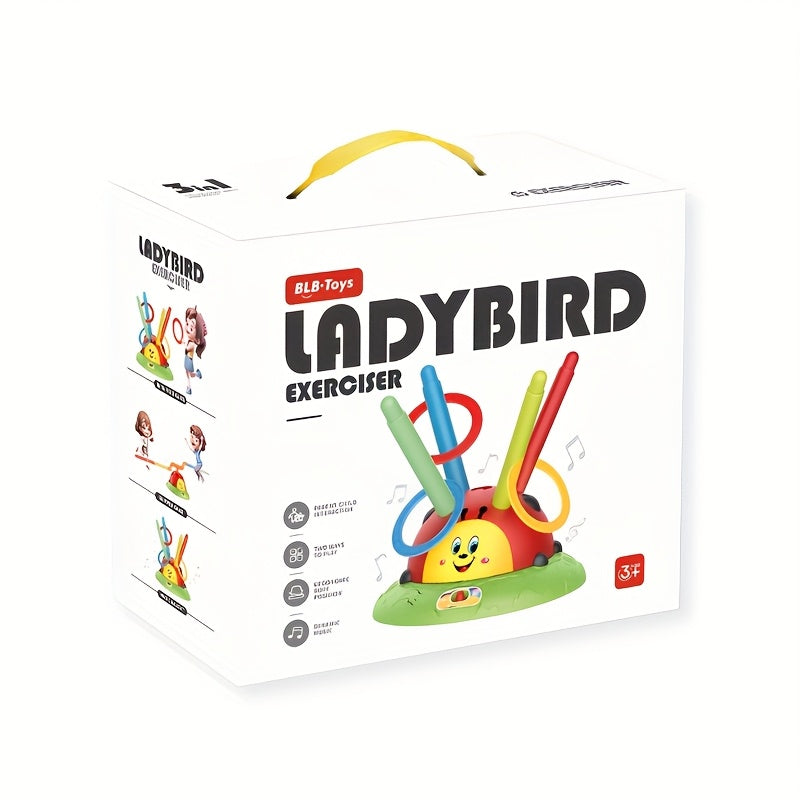 Lieveheersbeestje Ringwerpspel voor Kinderen van 3-6 Jaar - Actief Coördinatie Speelgoed voor Jongens en Meisjes - Multifunctioneel Spel voor Binnen en Buiten