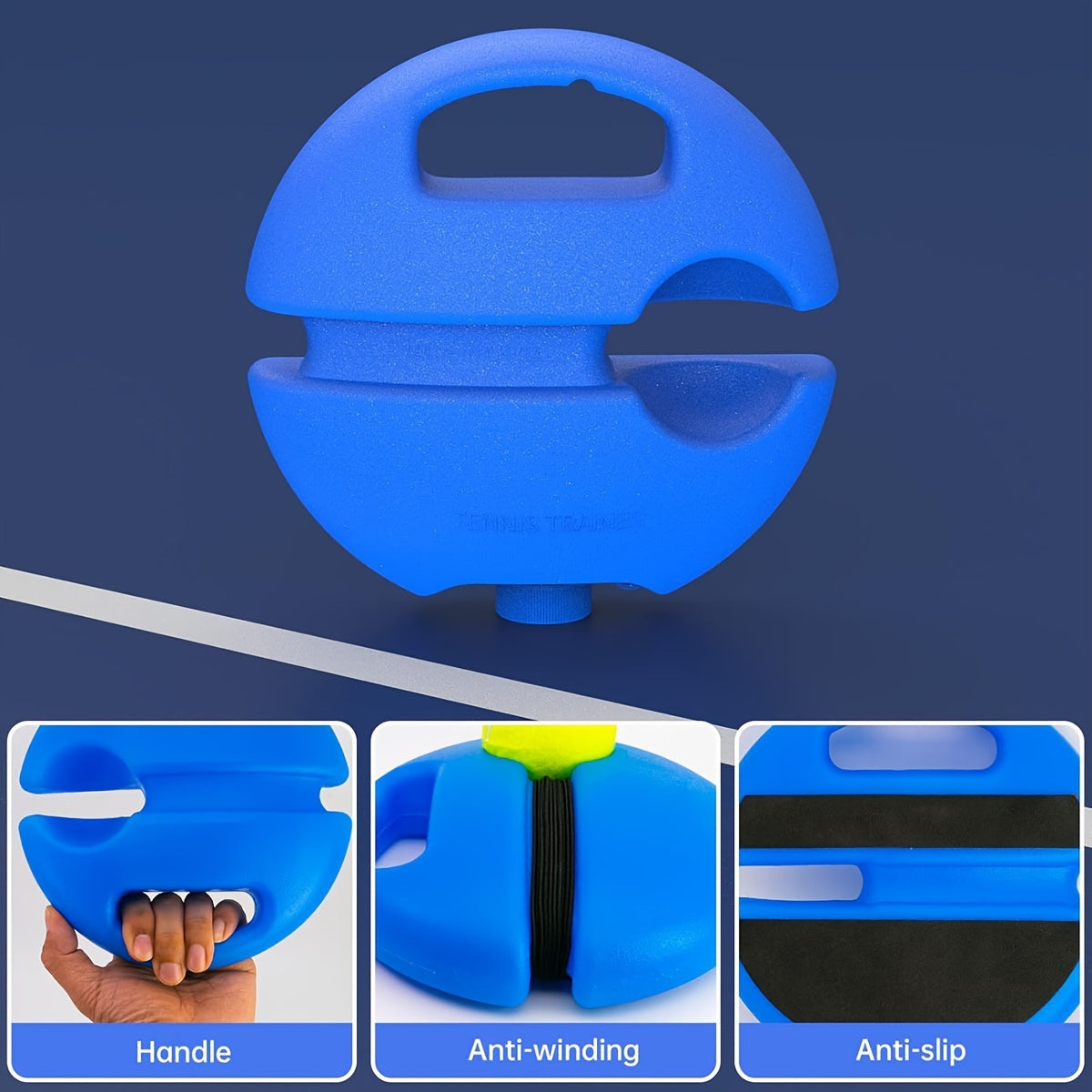 Tennis Trainingsset | Inclusief 2 Stuiterballen & Oefentouw | Perfect Voor Beginners om Tennisvaardigheden te Verbeteren