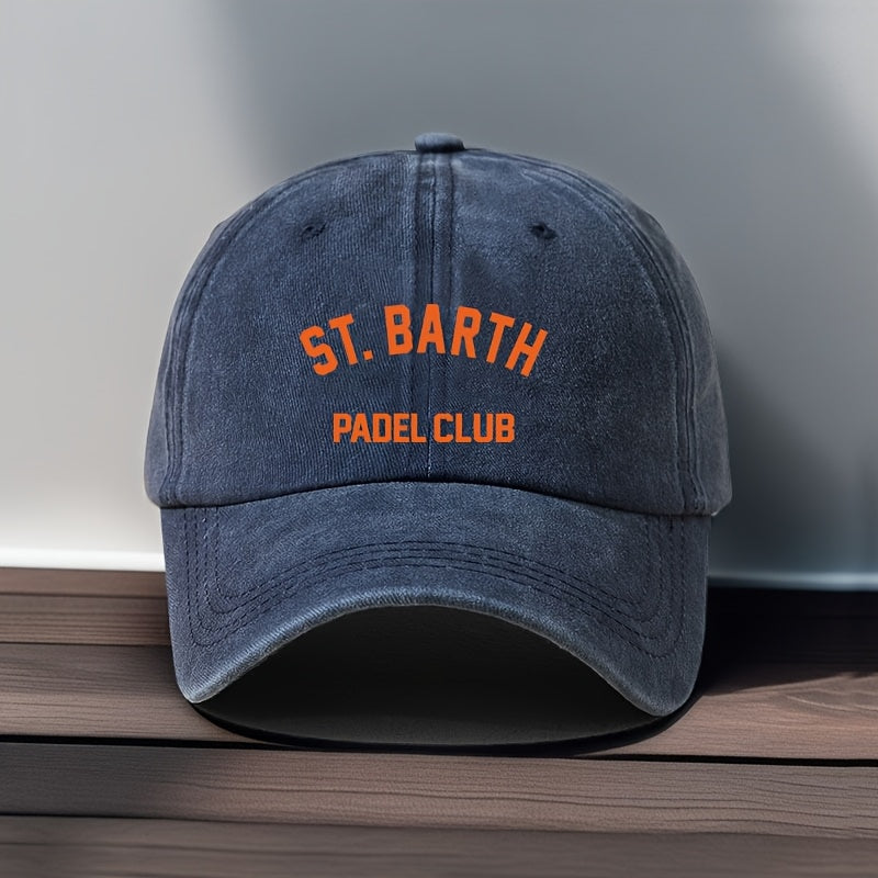 Vintage Cap Unisex | Verstelbare Padel Pet met Metalen Gesp | Lichtgewicht Sportieve Hoed voor Mannen & Vrouwen