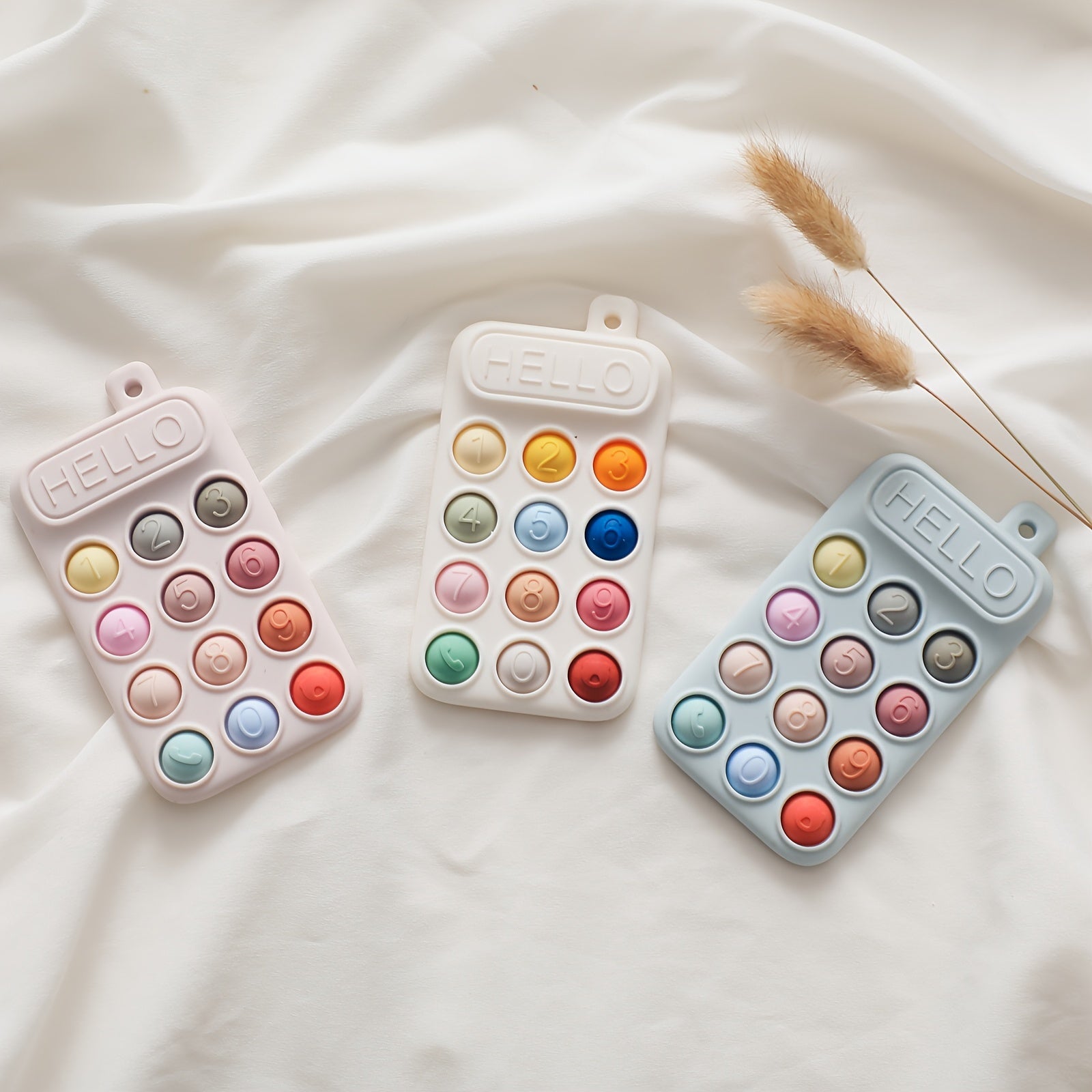 Siliconen Telefoon Bijtspeelgoed | Zacht en Glad Oppervlak BPA-vrije Bijtring voor Baby’s van 0 tot 2 Jaar