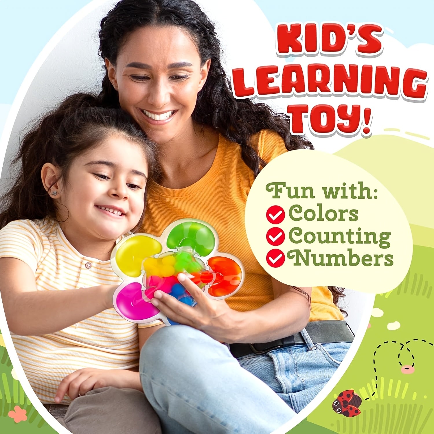 Kralensorteer Sensorisch Speelgoed | Kleurrijke PVC Kralen | Fijne Motoriek Ontwikkeling | Vanaf 3 Jaar