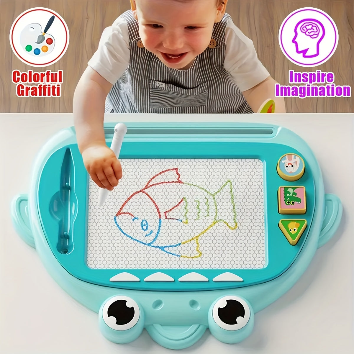 Schattig Haaien Tekenbord | Creatief Cadeau voor Kinderen