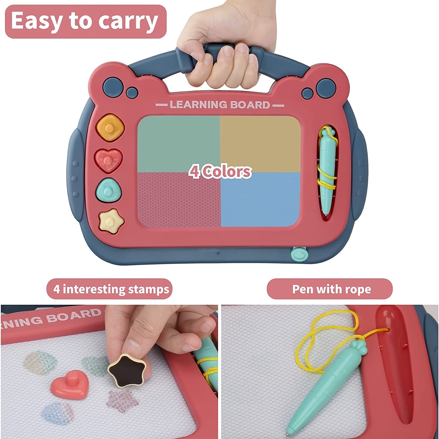 Magnetisch Tekenbord | Schets Graffiti Bord Educatief Leren Speelgoed voor Kinderen van 1 - 4+ Jaar