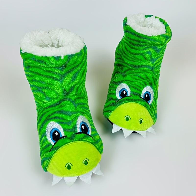 Cartoon Dinosaurus Slippers | Gezellig, Warm & Comfortabel voor Jongeren