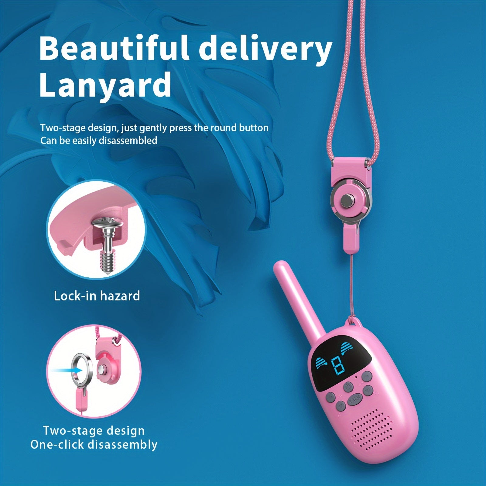 Walkie Talkie Set voor Kinderen - 2 Stuks Portofoons voor Jongens en Meisjes - Talkie Walkie Enfant met Groot Bereik tot 2.4km - Avontuur Buitenspeelgoed Cadeau