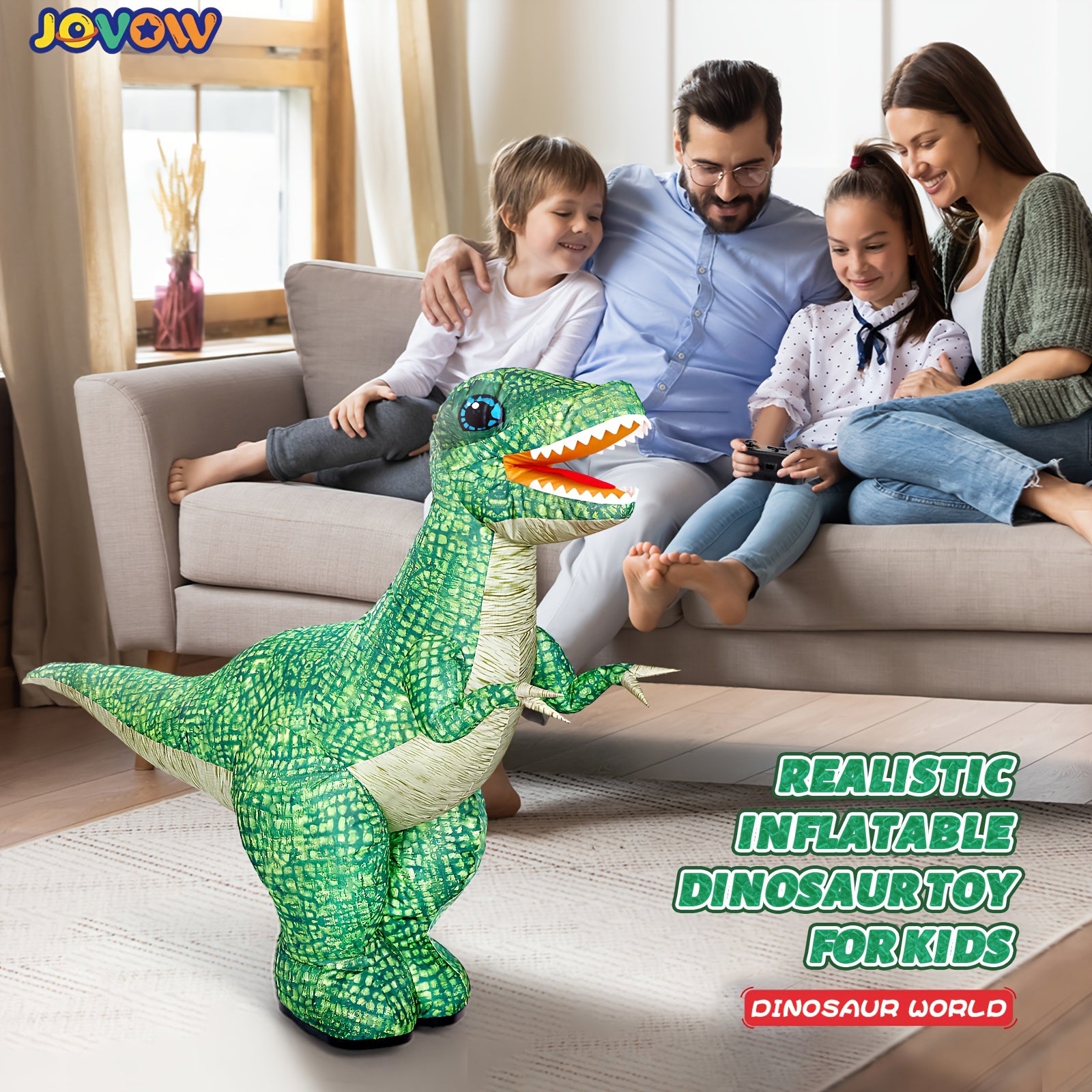 Opblaasbare T-Rex Dinosaurus | Op afstand bestuurbaar, perfect buitenspeelgoed