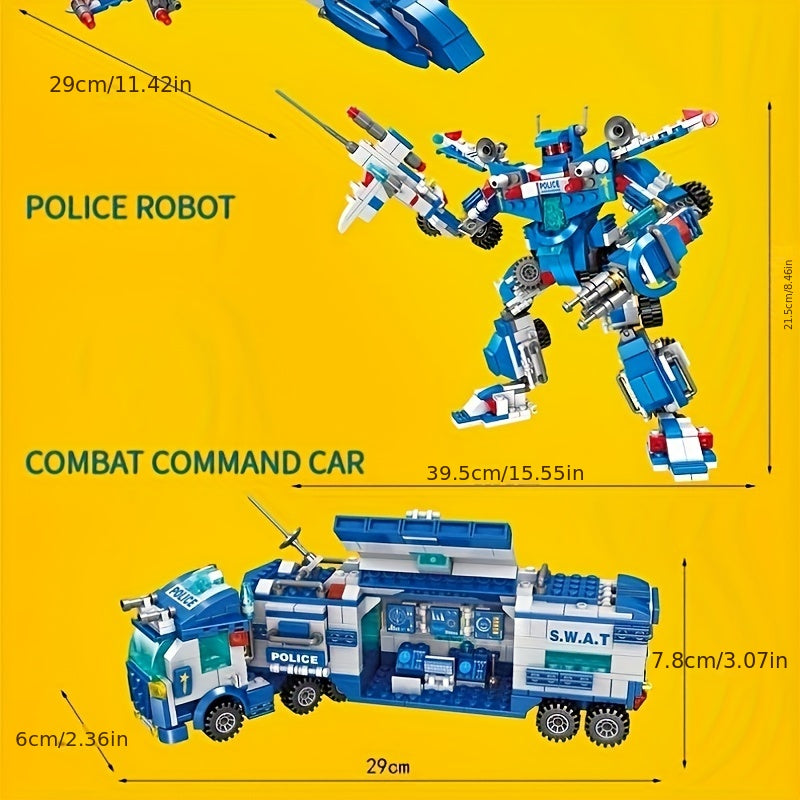 SWAT-/politie-/brandweerbouwsets voor kinderen - Geweldig voor Halloween- en kerstcadeaus.