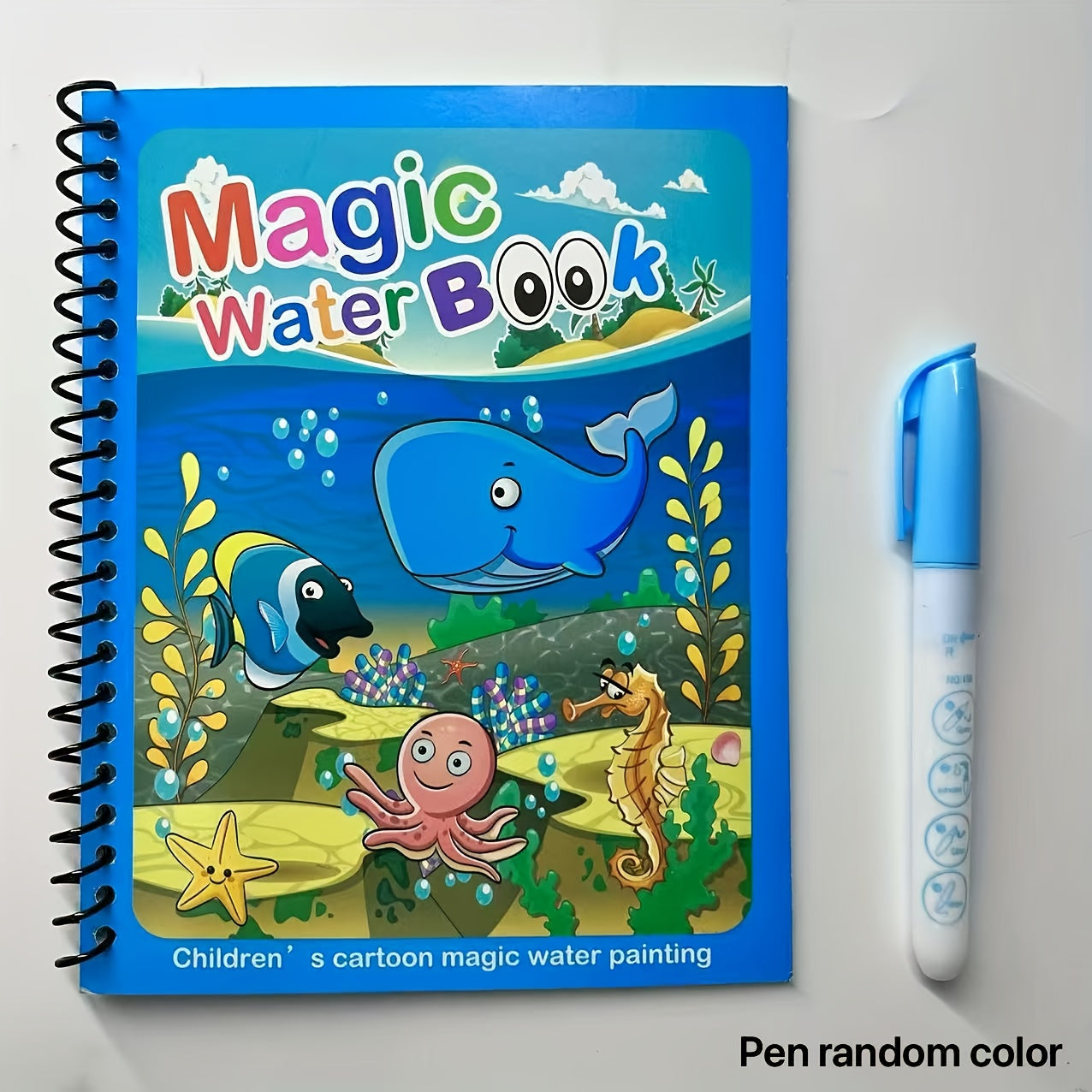 Magisch Water Schilderboek – Herbruikbaar Graffiti Kunstboek Met Pen Educatief Cadeau Voor Kinderen
