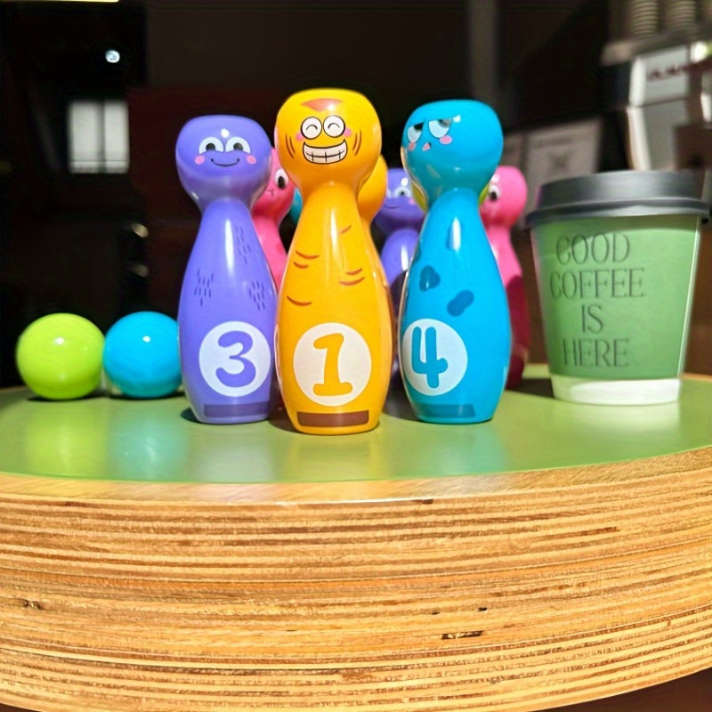 12-delige Bowling Set voor Kinderen met Vrolijke Prints – Indoor & Outdoor Speelgoed