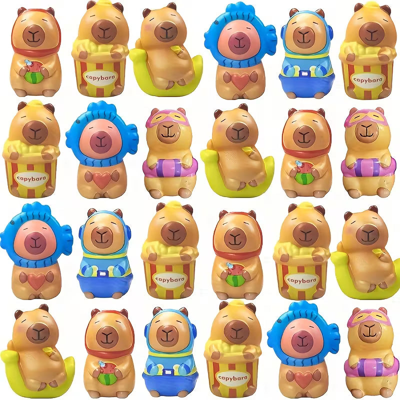 Capibara Adventskalender 2025 met 24 Verrassingen - Aftelkalender Speelgoed voor Jongens en Meisjes - Kerst Cadeau voor Kinderen