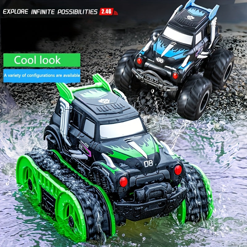 2.4GHz RC SUV Off-Road Auto | Amphibisch | USB Oplaadbaar | Zwart | 900mAh
